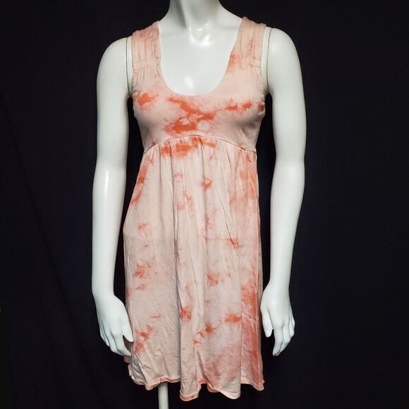 Soybu Pink & Orange Tie Dye Dress (Small) - Picture 2 of 5